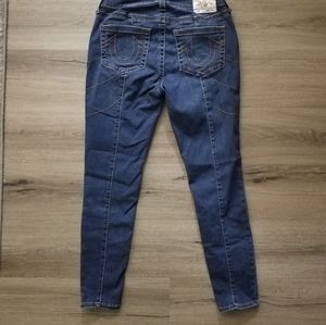 Women's True Religion Jennie Curvy Mid Rise Skinny jeans Size 30